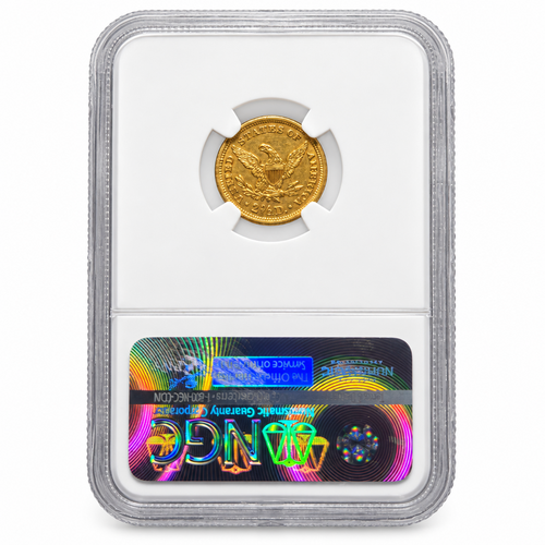1861 Type 2 Liberty Head Quarter Eagle $2.50 – NGC AU Details (Improperly Cleaned)
