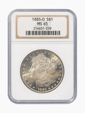 1885 O Morgan Silver Dollar MS 65