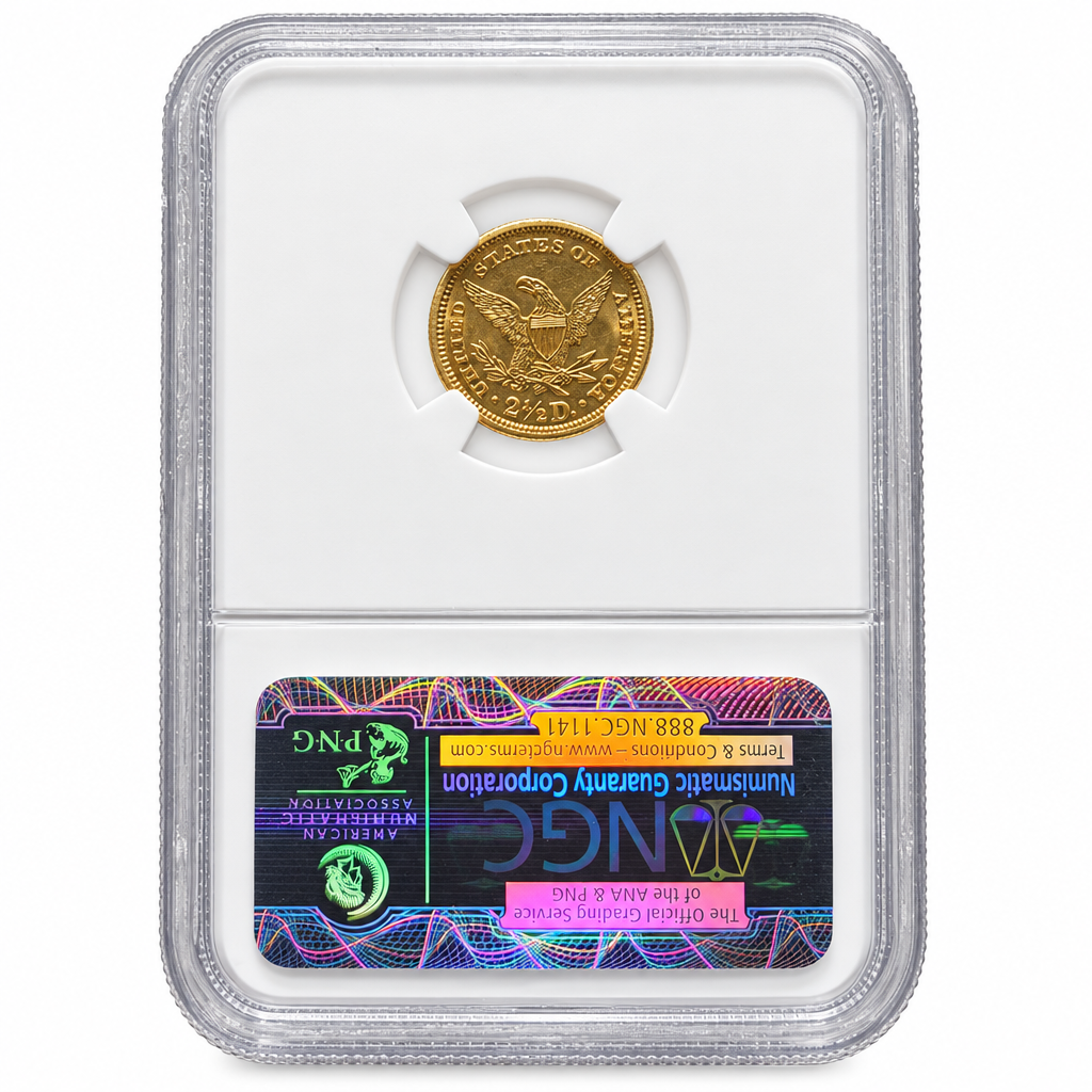 1906 Liberty Head Quarter Eagle $2.50 – NGC MS 65