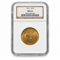 1911 Indian Head Eagle $10 – NGC MS 63