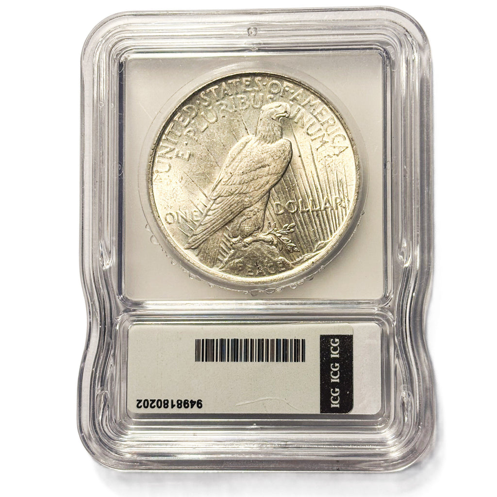 1923 Peace Dollar ICG MS64