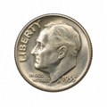 1955 S Roosevelt Dime