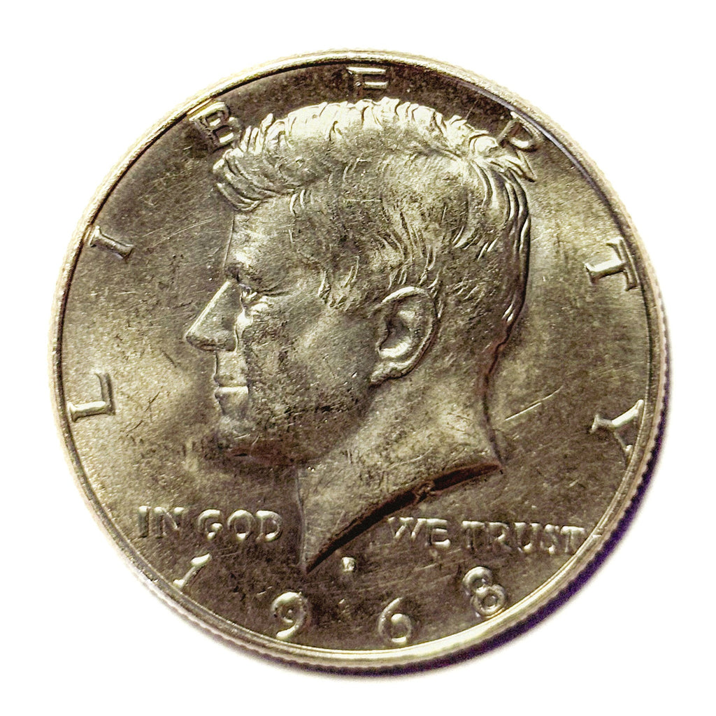1968-D Kennedy Half Dollar — 40% Silver Circulated Coin