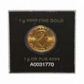 Royal Canadian Mint 1g 9999 Fine Gold Maple Leaf Coin – Sealed Assay Card