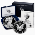 2018-W American Silver Eagle 1 oz Proof — Mint Box & COA