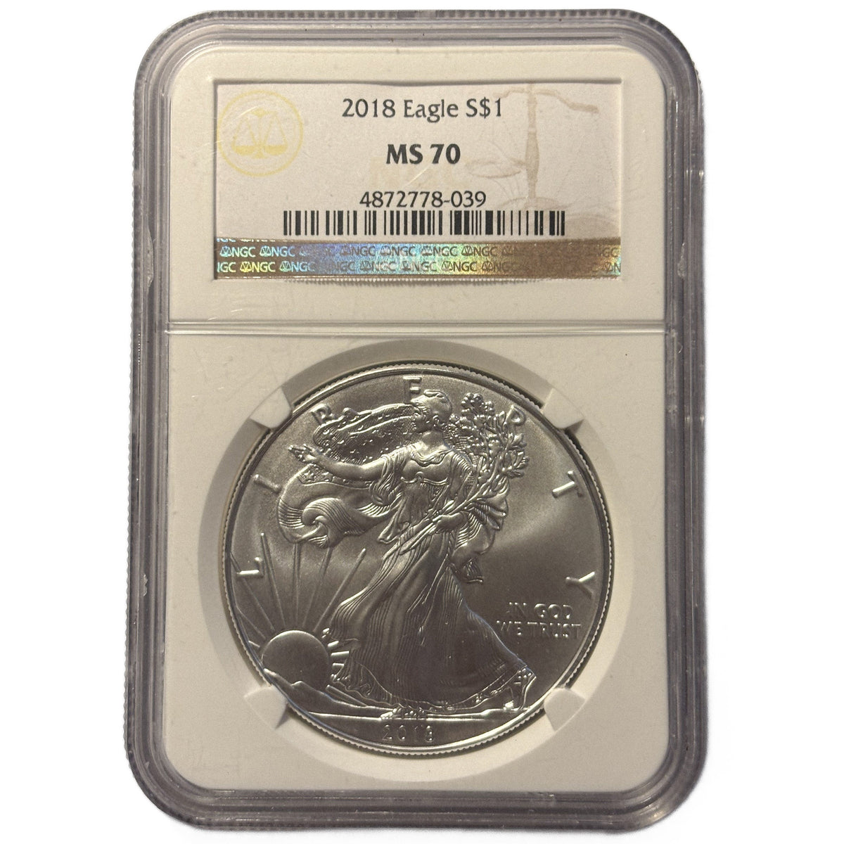 2018 Eagle MS 70 NGC 4872778-039