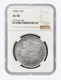 1880 S Morgan Silver Dollar AU 58