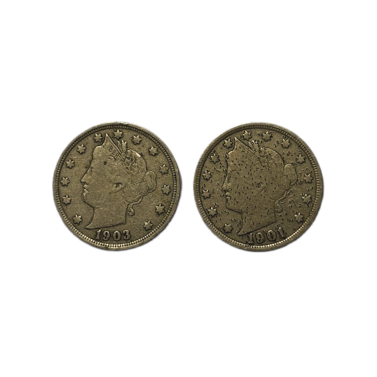 1901 and 1903 Liberty Nickel