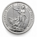 British Silver Britannia Coin (1 oz, .999 Fine Silver)