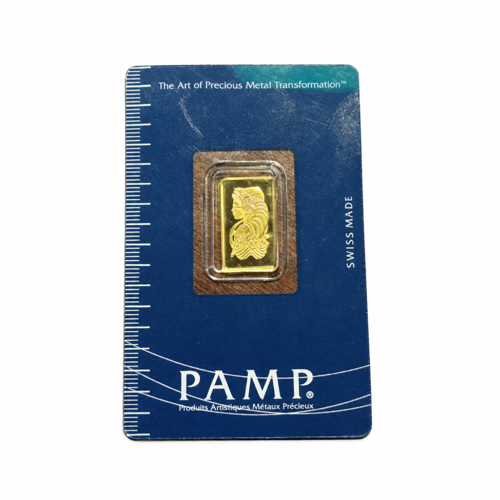 PAMP Suisse 2.5g 9999 Fine Gold Fortuna Bar – Sealed Assay Card